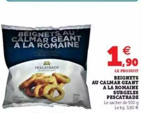 Beignets Au Calmar Géant à La Romaine Surgelés Pescatrade