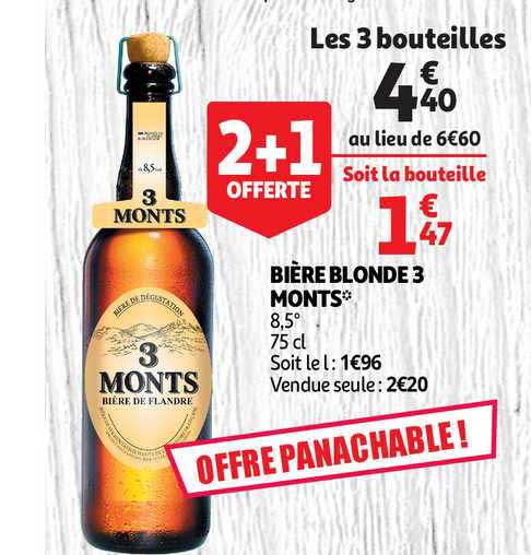 bière blonde 3 monts