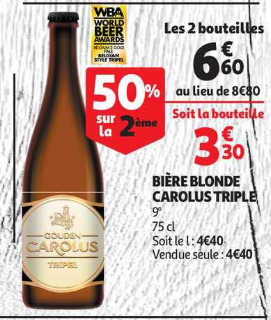 bière blonde carolus triple