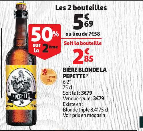 bière blonde la pepette