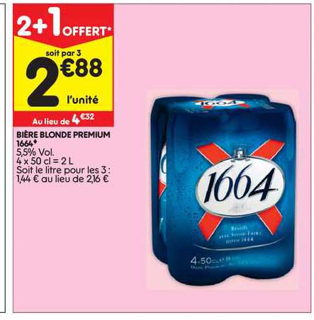 Bière Blonde Premium 1664