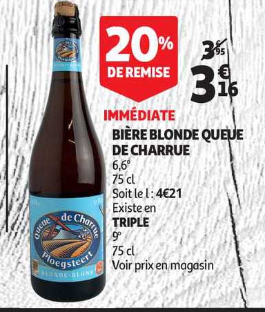 bière blonde queue de charrue