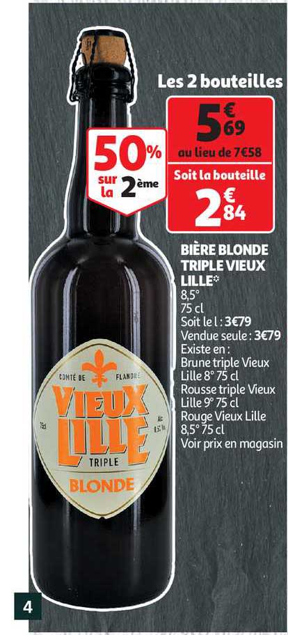 bière blonde triple vieux lille