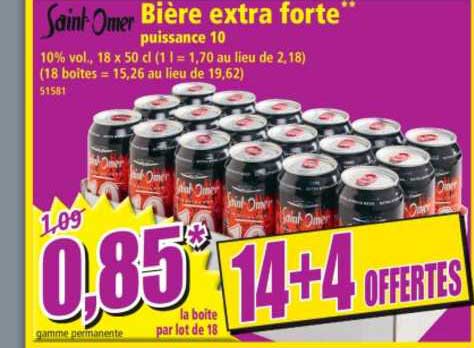 Bière Extra Forte Saint Omer