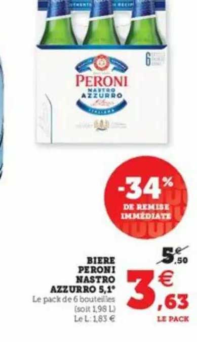 bière peroni nastro azzurro 5,1°