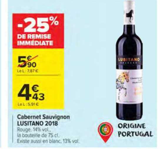 cabernet sauvignon lusitano 2018