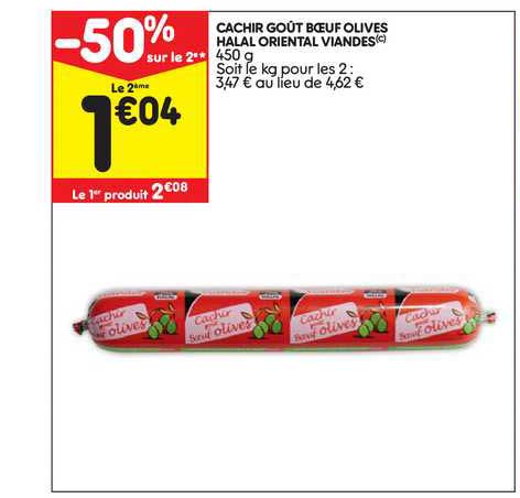 cachir goût boeuf olives halal oriental viandes