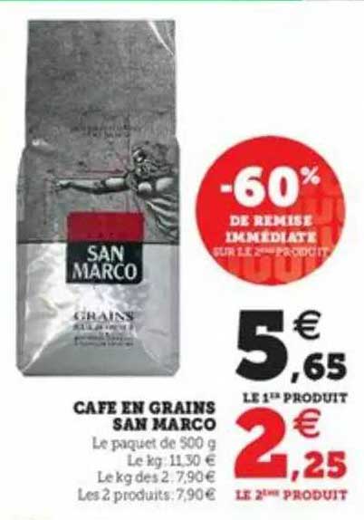 café en grains san marco