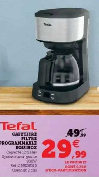 Cafetière Filtre Programmable équinox