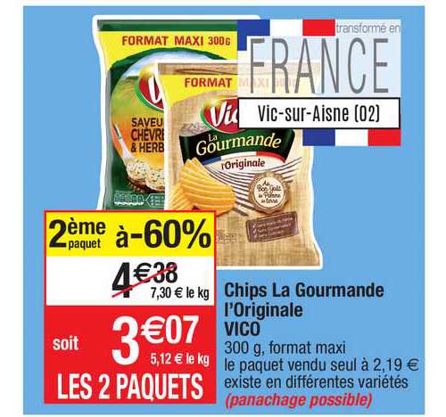 Chips La Gourmande L'originale Vico
