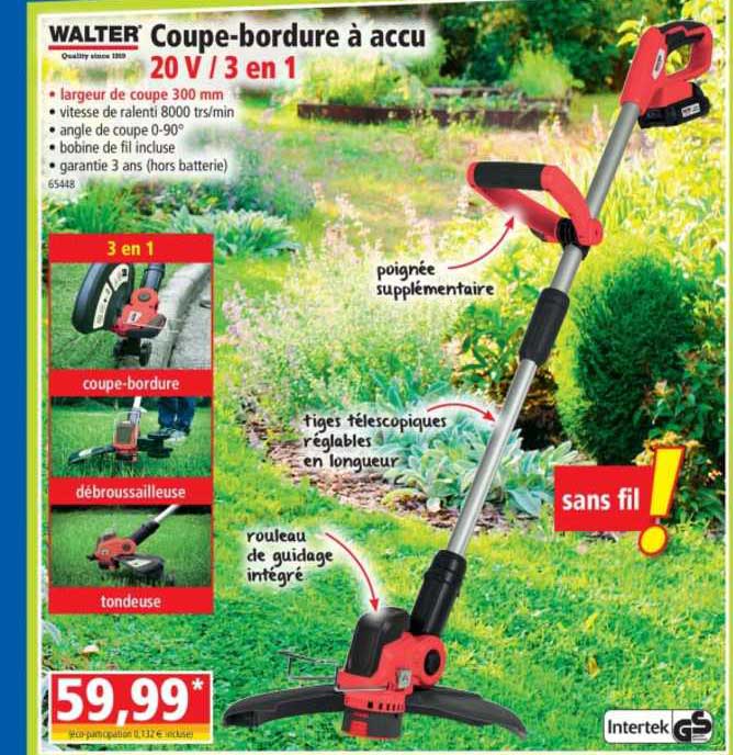 coupe-bordure à accu walter