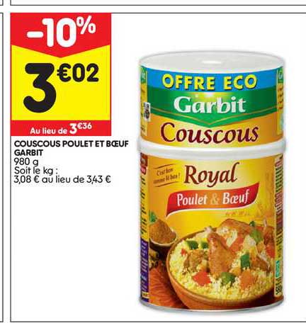 Couscous Poulet Et Boeuf Garbit