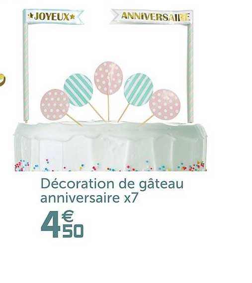 Decoration De Gateau Anniversaire X7