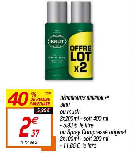 Déodorants Original Brut