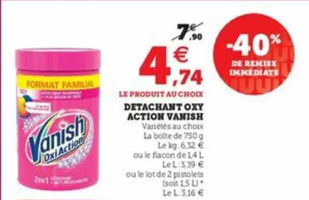 détachant oxy action vanish