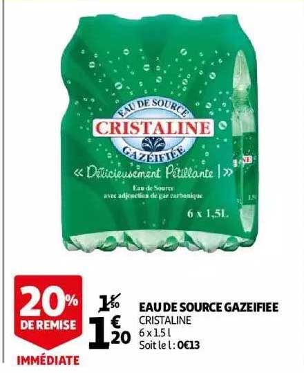 eau de source gazéifiée