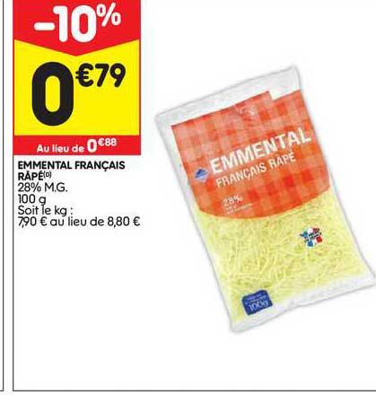 Emmental Français Râpé