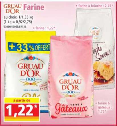 farine gruau d'or