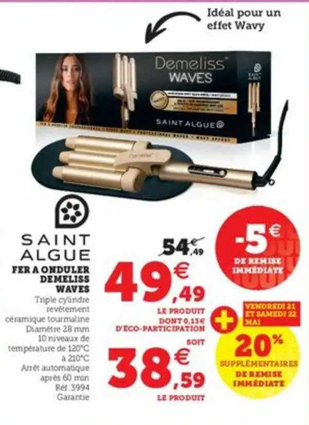 fer à onduleur demeliss waves saint algue