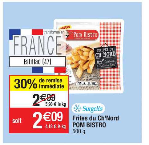 Frites Du Ch'nord Pom Bistro