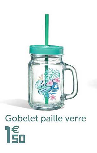 Gobelet Paille Verre