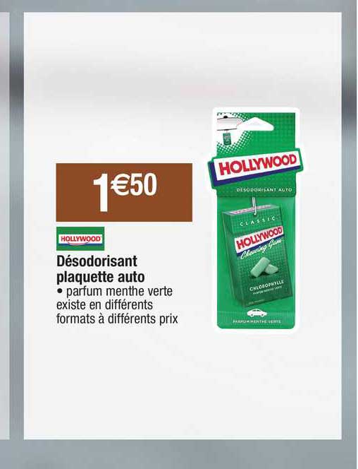 Hollywood Desodorisant Plaquette Auto