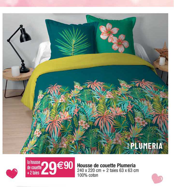 housse de couette plumeria