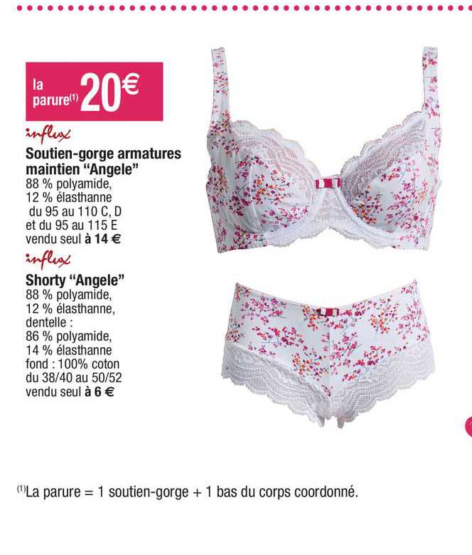 influx soutien gorge armatures maintien angele influx shorty angele