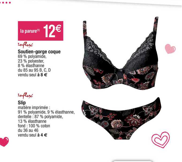 Influx Soutien-gorge Coque Influx Slip