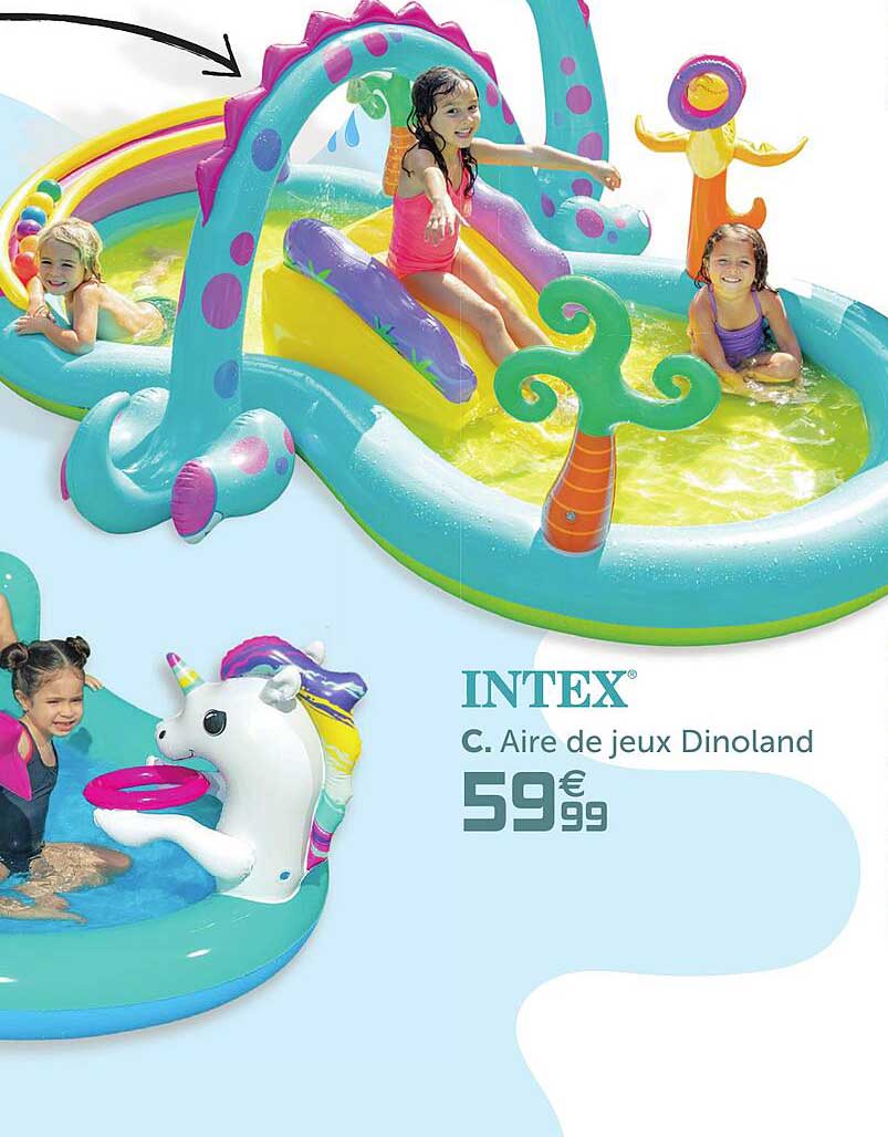 intex  aire de jeux dinoland