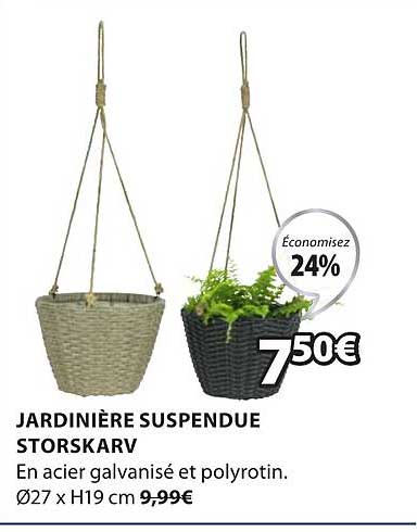 jardinière suspendue storskarv
