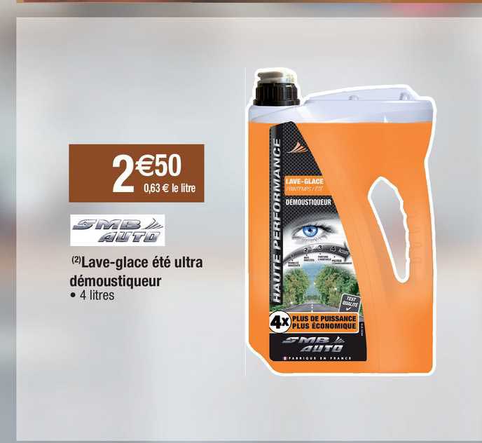 lave-glace été ultra démoustiqueur smb auto