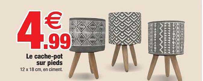 le cache-pot sur pieds