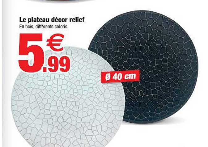 le plateau décor relief