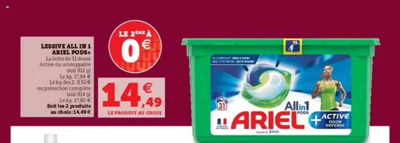 lessive all in 1 ariel pods+