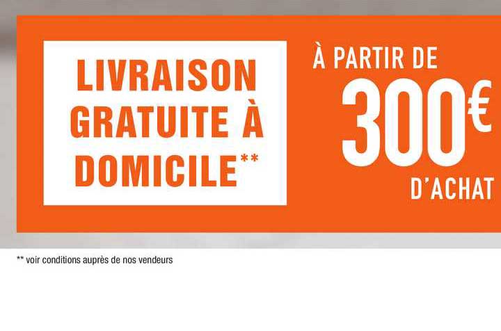 livraison gratuite à domicile