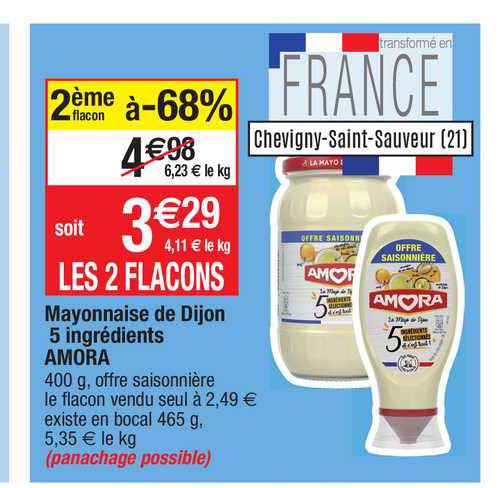 Mayonnaise De Dijon 5 Ingrédients Amora