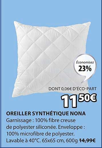 oreiller synthétique nona