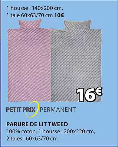 parure de lit tweed