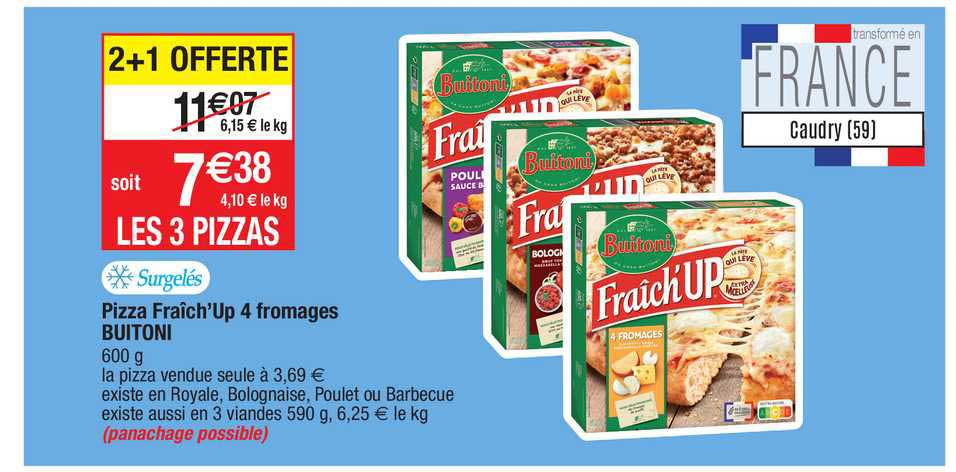 pizza fraîch'up 4 fromages buitoni