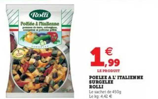 poêlée à l'italienne surgelée rolli