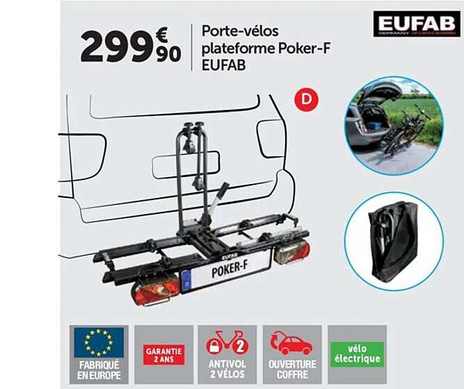 porte-vélos plateforme poker-f eufab