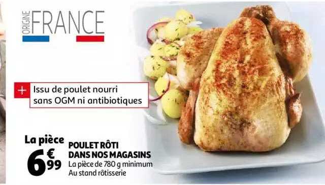 poulet rôti dans nos magasins