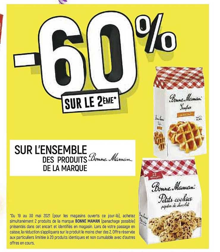 produits de la marque bonne maman