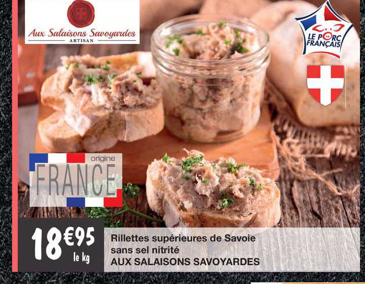 Rillettes Supérieures De Savoie Sans Sel Nitrité Aux Salaisons Savoyardes
