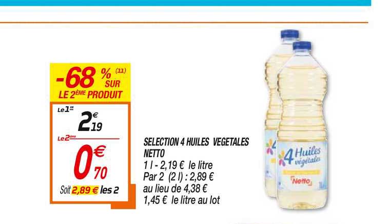 Selection 4 Huiles Végétales Netto
