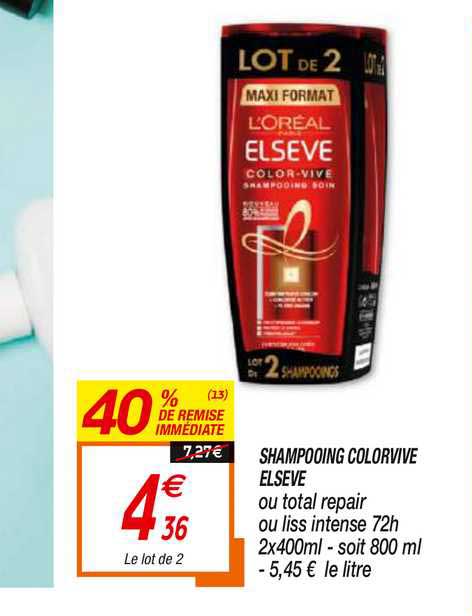 shampooing colorvive elsève