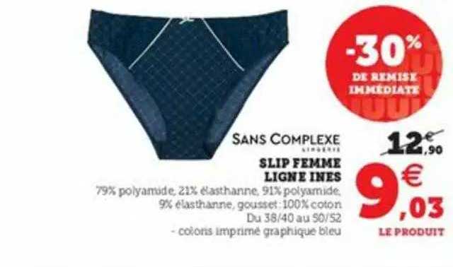 slip femme ligne inès sans complexe