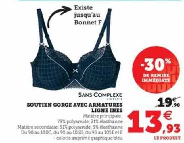 soutien gorge avec armatures ligne inès sans complex