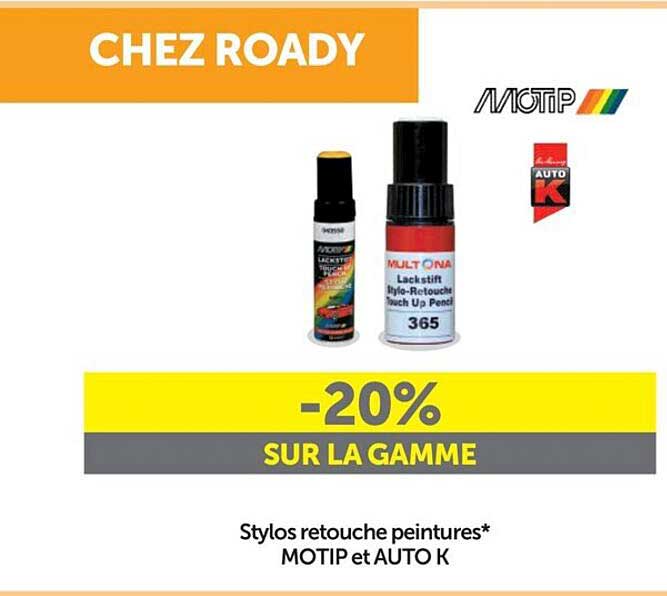 stylos retouche peintures motip et auto k